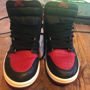 Jordan 1 bred toe